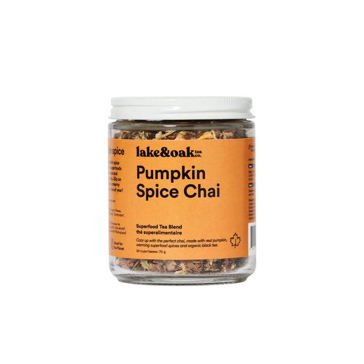 Lake & Oak Tea Co. - Vendita all'ingrosso Tè sfusi - Pumpkin Spice Chai - Miscela di tè Superfood1