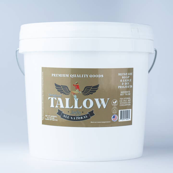May's Market @ TLM - Wholesale Body Balm/Butter - Unscented Beef Tallow - 16 Pounds | 100% Natural & Pure0