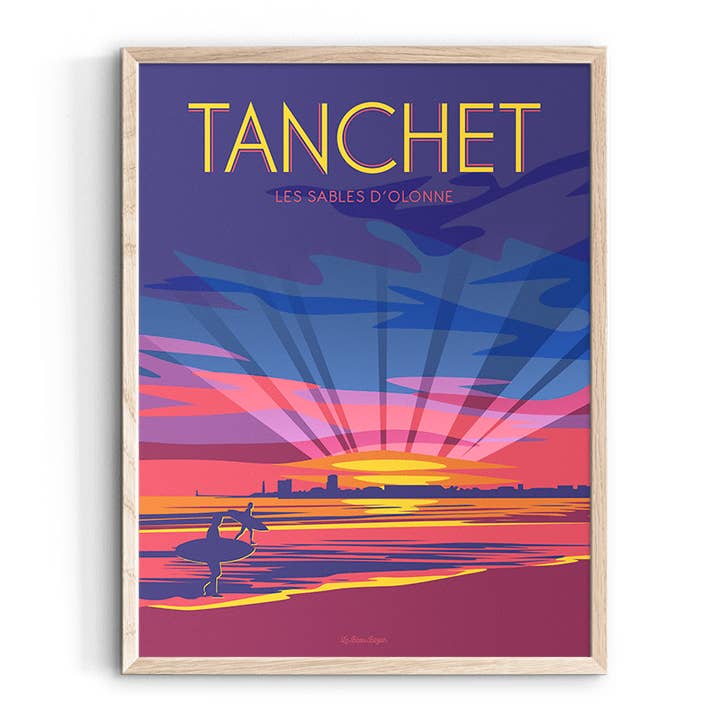 Toon LES SABLES D'OLONNE Tanchet zonsondergang voor wholesale door Le Beau Bazar