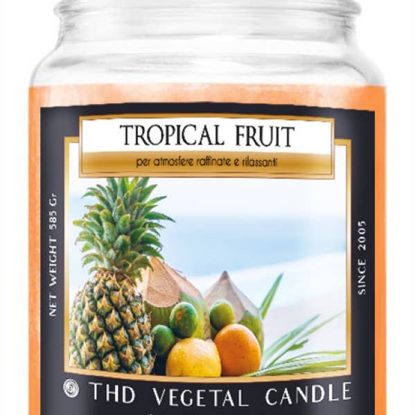 Thd Tophouse - Wholesale Jar/Filled Candle - THD Vegetable Candle 585 g Tropical Fruit 4/400
