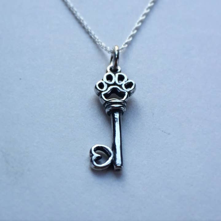 Paw Print Necklace, Pet Memorial Gift for wholesale by Andrew Gordon Jewelry