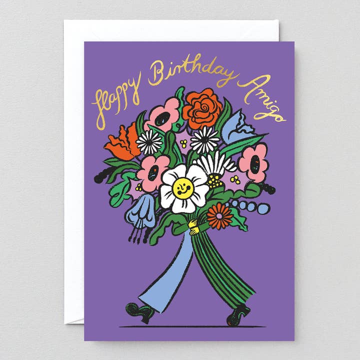 Wrap - Wholesale Birthday Card - Happy Birthday Amigo' Greetings Card