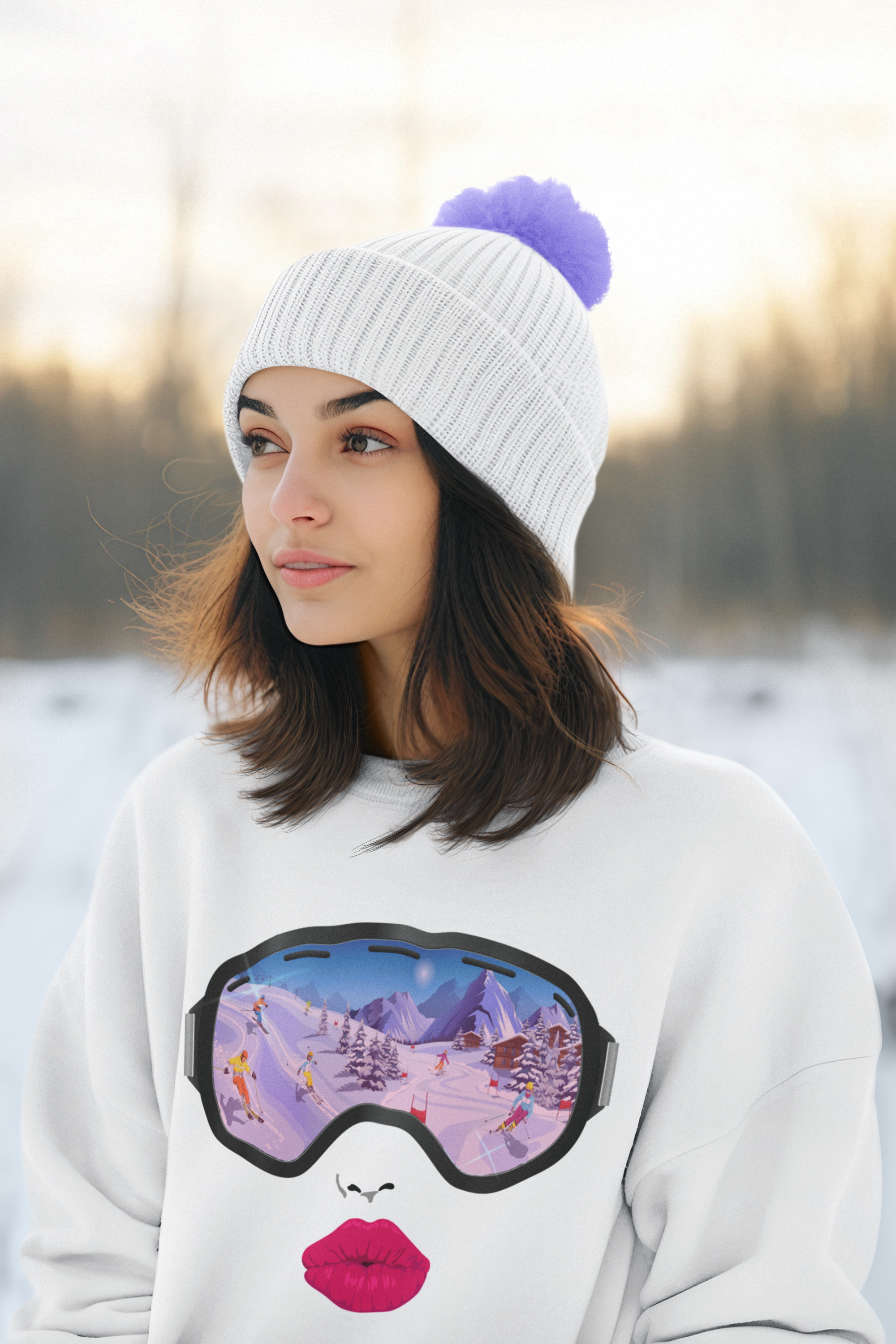 By Jodi LLC - Venta al por mayor Sudadera estampada - Mujer - Snow Bunny: camiseta gráfica, sudadera y más0