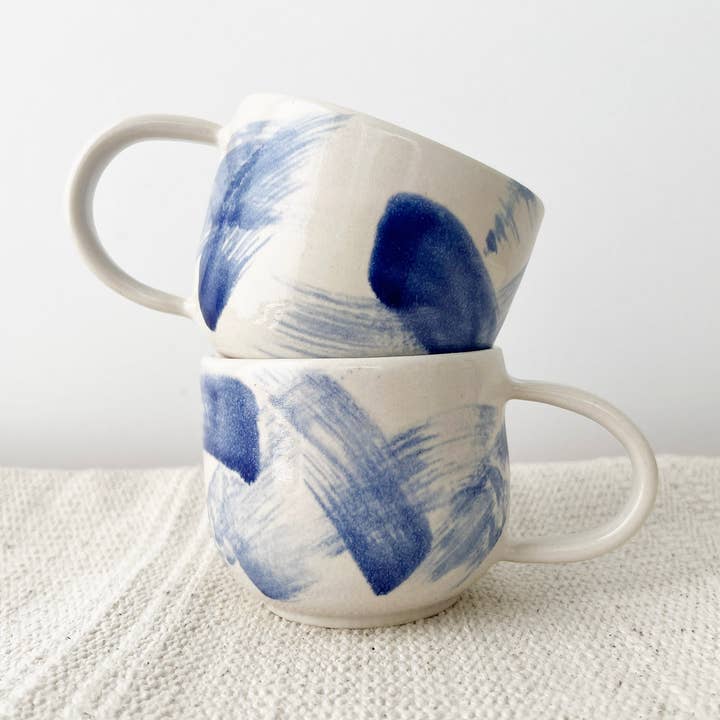 Ocean Breeze Handmade Ceramic Mug for wholesale by Eli.C Studio