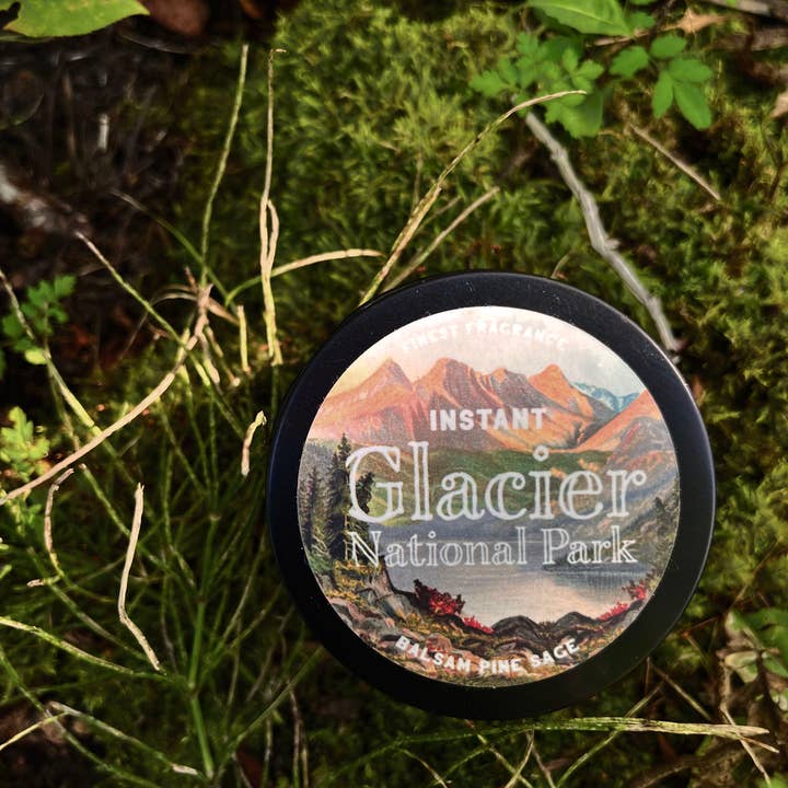 The Coin Laundry - Wholesale Travel candles - Instant Glacier National Park Scented Candle Tin - Pine Sage