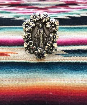 Hi Octane | SilverBotanica – Großhandel Cocktail-/Statement-Ring – Ring Unserer Lieben Frau von Guadalupe2