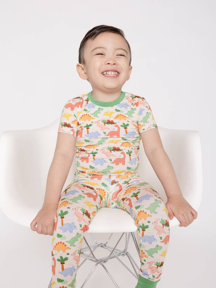 Pyjama deux pièces en bambou Dino pour la vente par Joan's