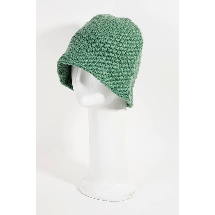 Collections by Fame Accessories - Wholesale Bucket Hat - Women's - Knit Braided Bucket Hat