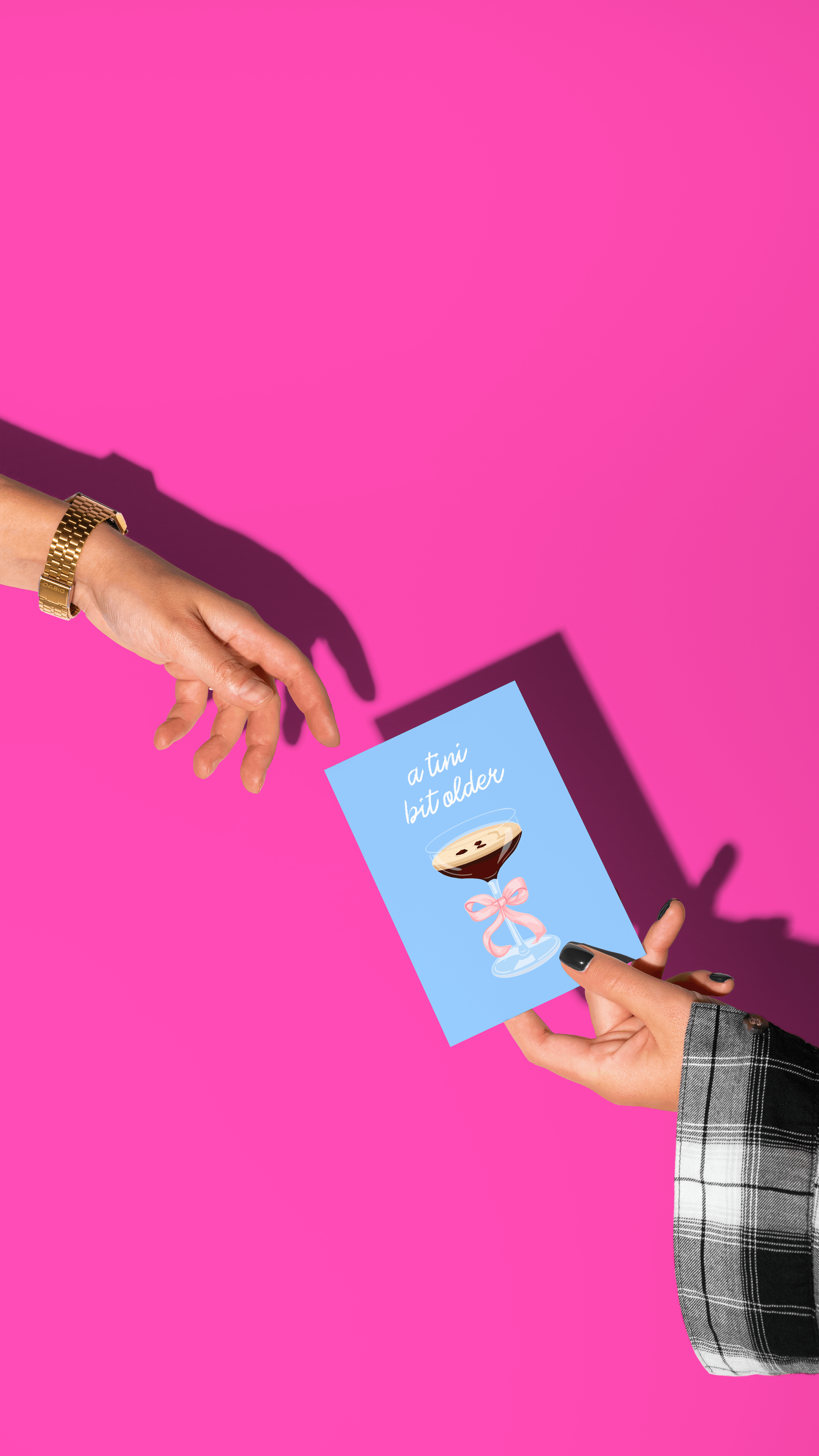 by Rosybum - Wholesale Birthday Card - A Tini Bit Older - Cocktail Espresso Martini Birthday Card 3