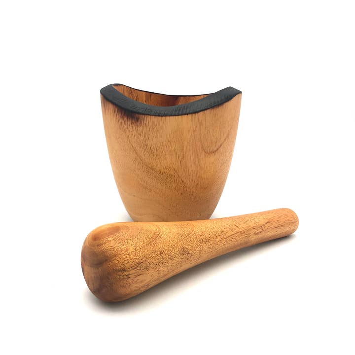 Women of the Cloud Forest - Wholesale Mortar & Pestle - Tropical Hardwood Mortar & Pestle - Rustic1