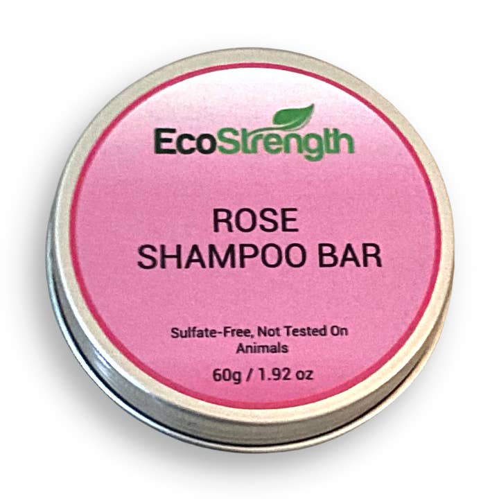 EcoStrength - Wholesale Shampoo puck/solid shampoo - Organic Rose Essential Oil Shampoo Bar0