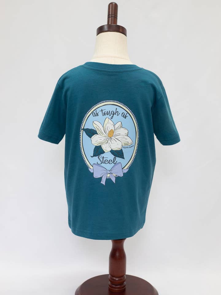 Steel Magnolia Kid's T-shirt for wholesale by Magnolia Mudbugs