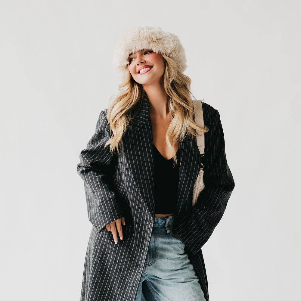 Pretty Simple - Wholesale Fur/Faux Fur Coat - Women's - Noelle Faux Fur Hat Wholesale3