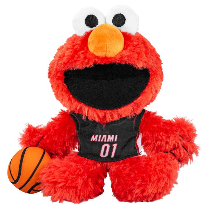 Uncanny Brands - Wholesale Stuffed/Plush Toy - Kids & Baby - Bleacher Creatures Miami Heat Sesame Street Elmo 8" Kuricha Plush