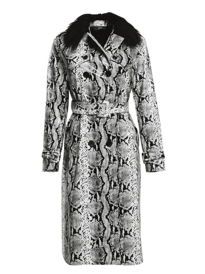 Snake Print Rain Coat for wholesale by aŠady