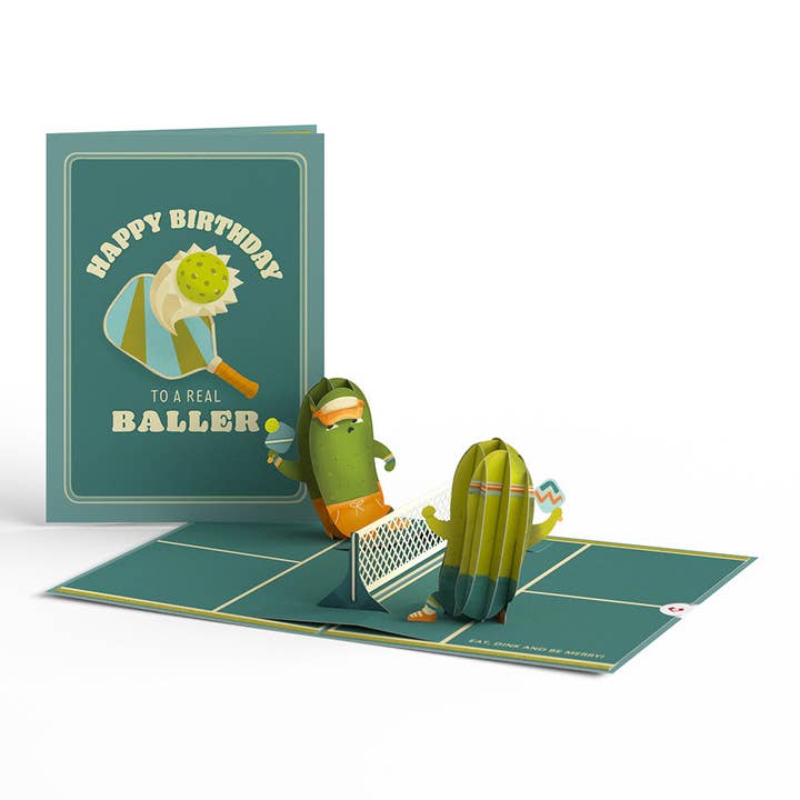 Lovepop Cards - Wholesale Birthday Card - Pickleball Birthday Baller 5''x7'' Card, Game Day