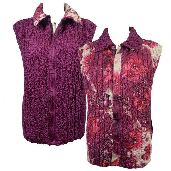 The Magic Scarf Company - Wholesale Outerwear Vest - Women's - 4537 - Quilted Reversible Vests35