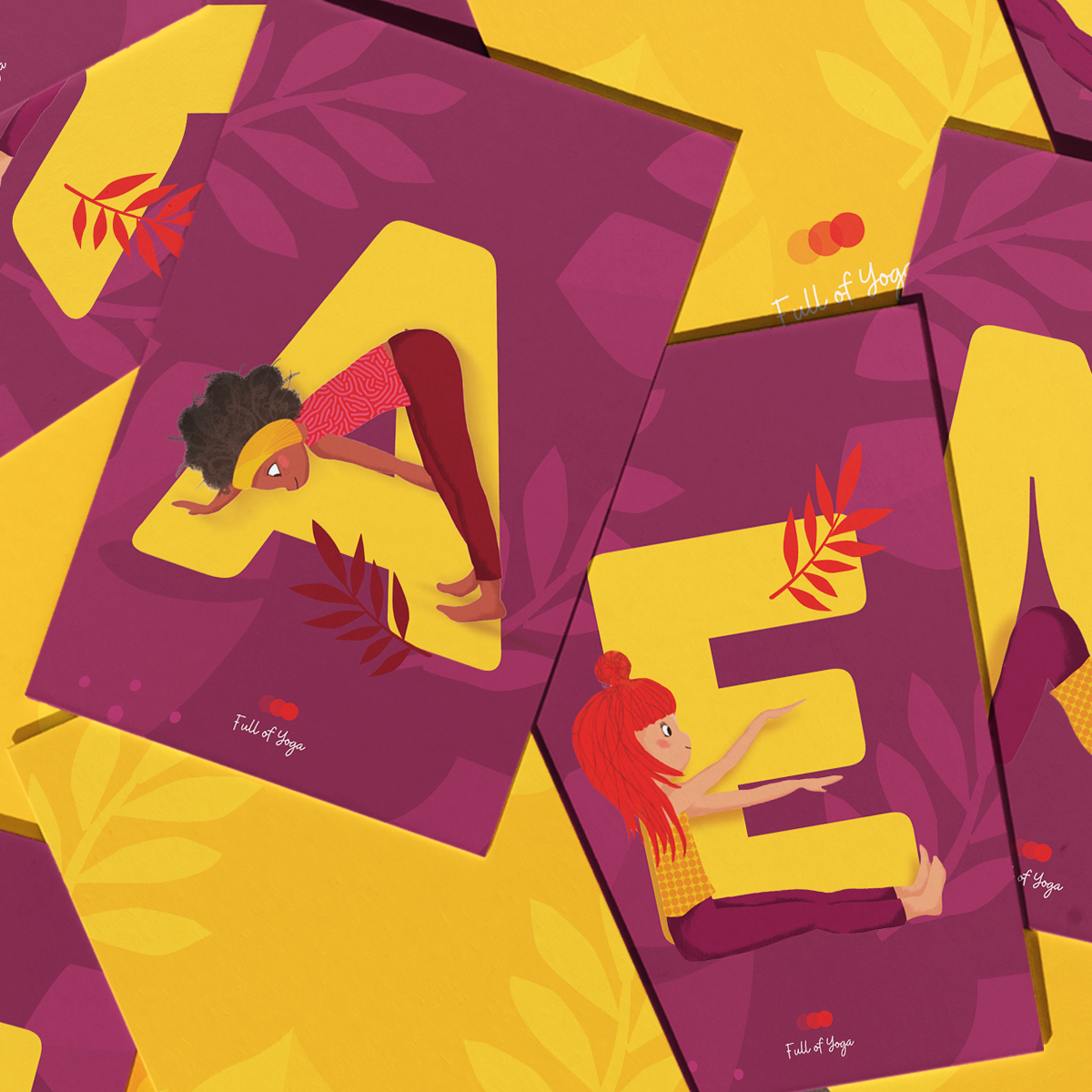 Full of Yoga - Wholesale Learning Cards - Kids & Baby - Yoga ABC Kaartenset – Bewegend Leren met het Alfabet1