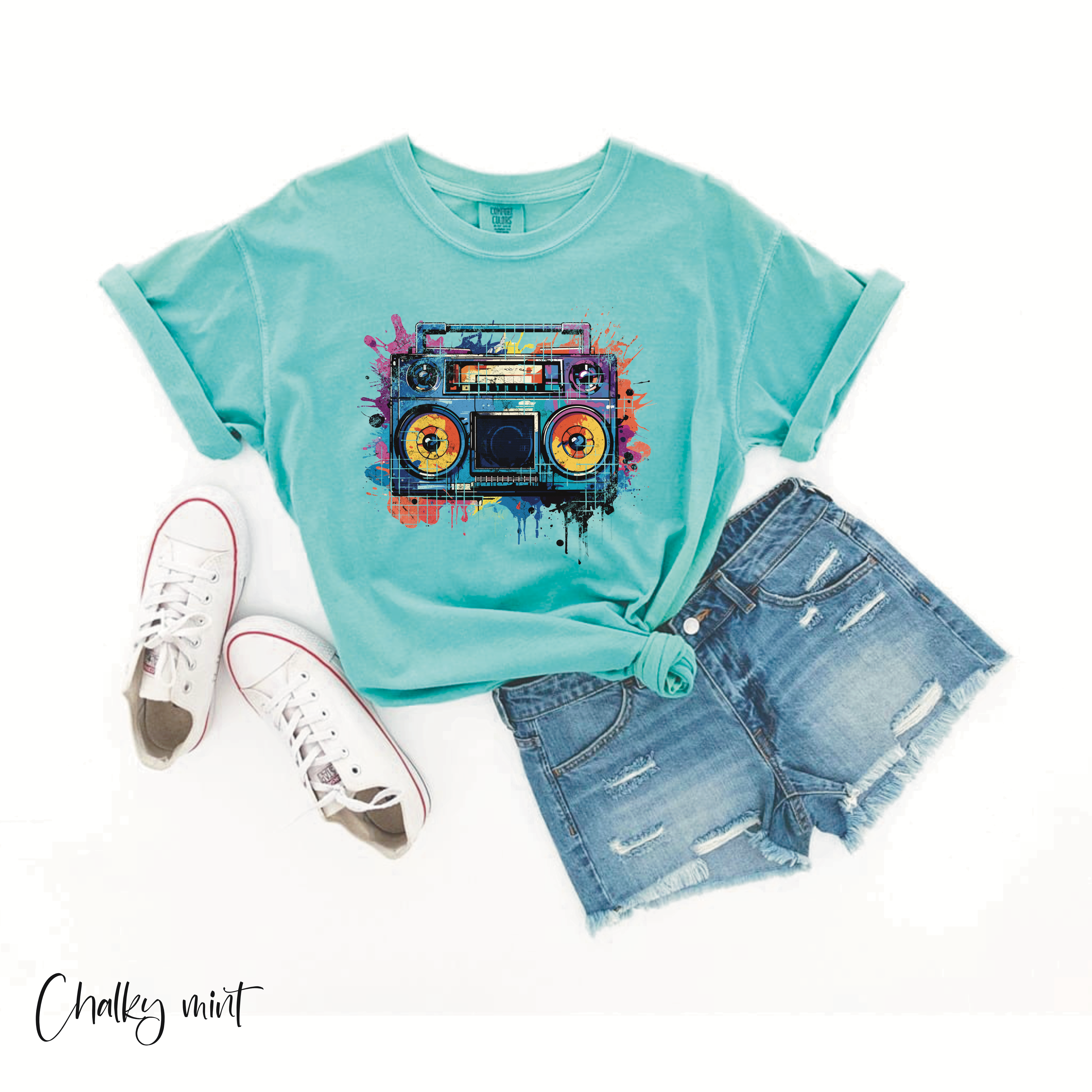 REMOVED BRAND - Vente T-shirt sérigraphié – enfant - T-shirt Dance Crew Studio Boom Box Comfort Colors 2