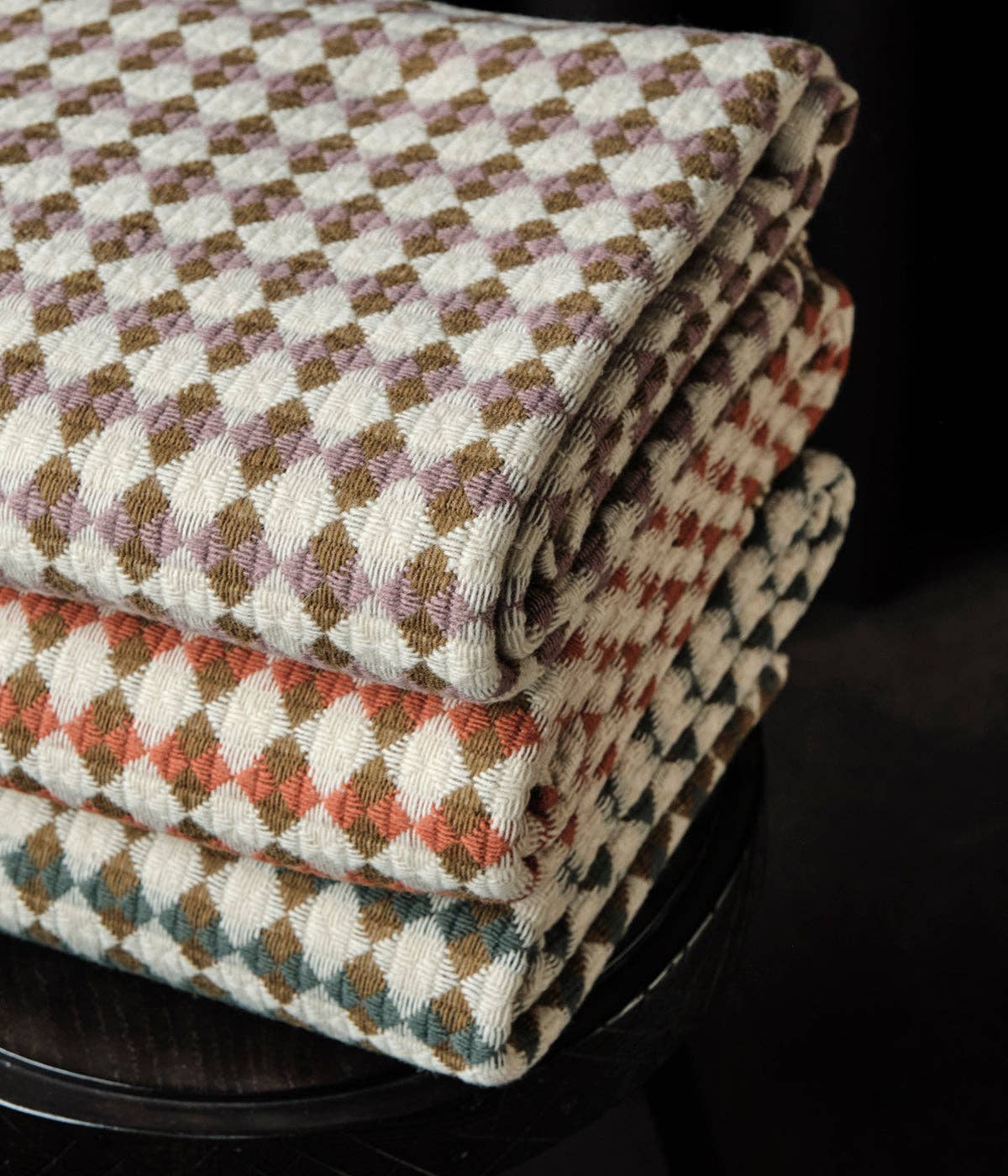 Burel Factory - Wholesale Throw Blanket - Bicolor Tile Manta8