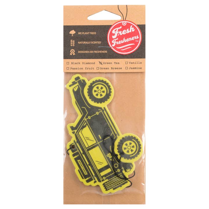 Fresh Fresheners - Vente Désodorisant pour voiture – unisexe - Lot de 12 désodorisants Overland Jeep1
