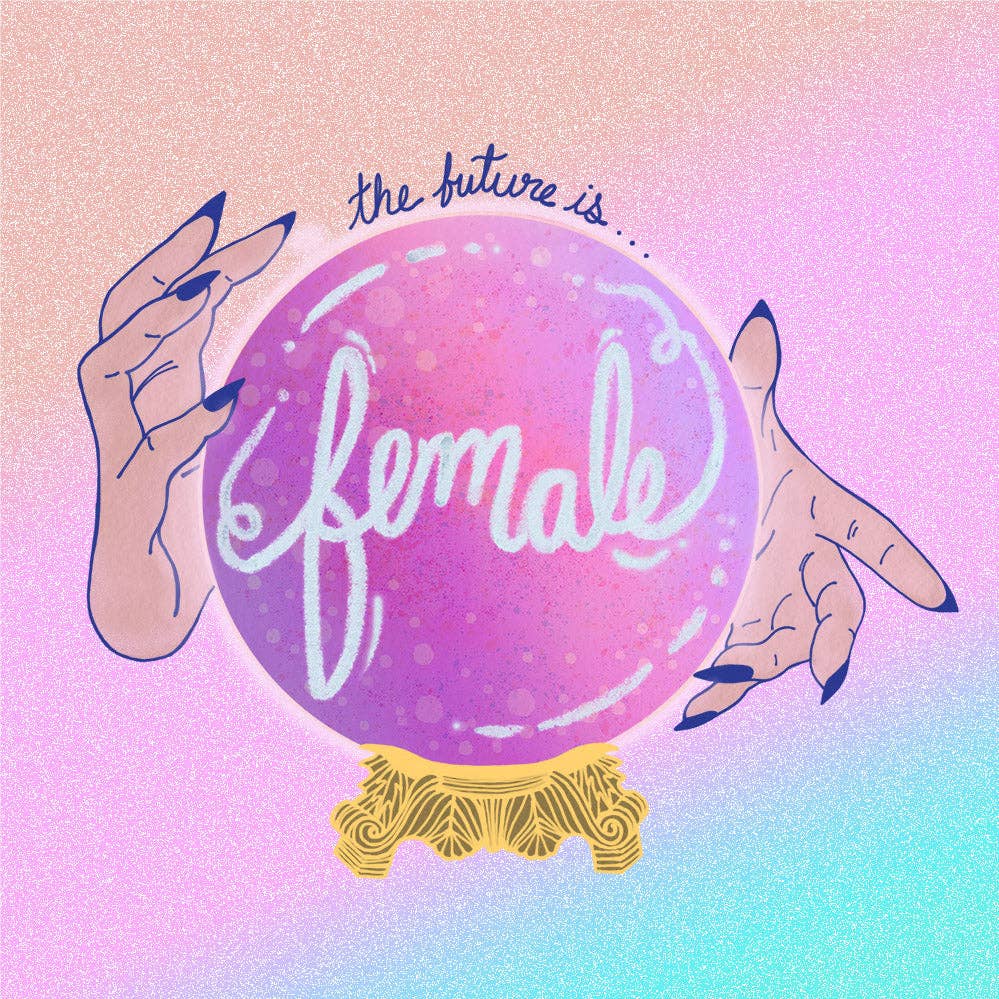 Golden Grove Paper - Wholesale Art Print - The Future is Female 8x8 Print1