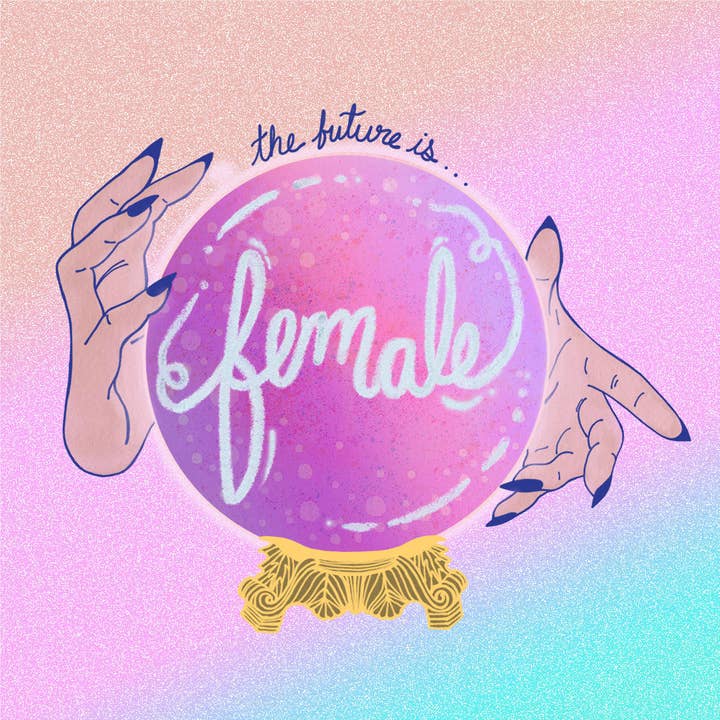 Golden Grove Paper - Wholesale Art Print - The Future is Female 8x8 Print1