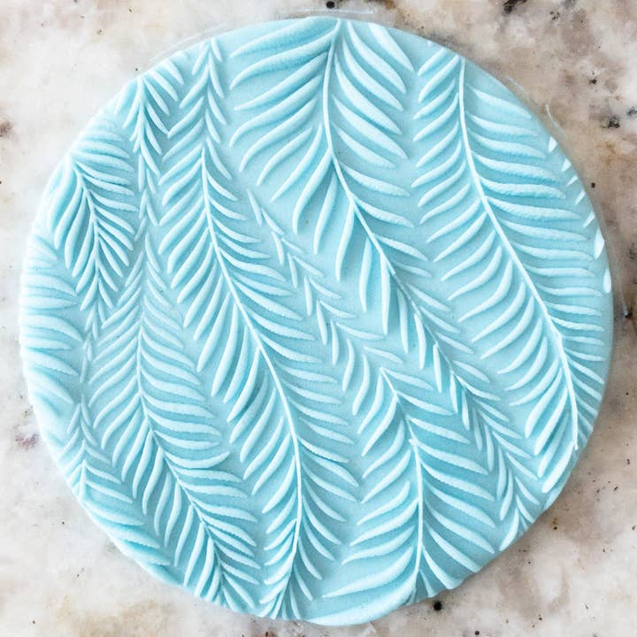 Tropical Leaf Pattern Biscuit Cookie POPup Embosser Stamp for wholesale by Cut Bake Stamp