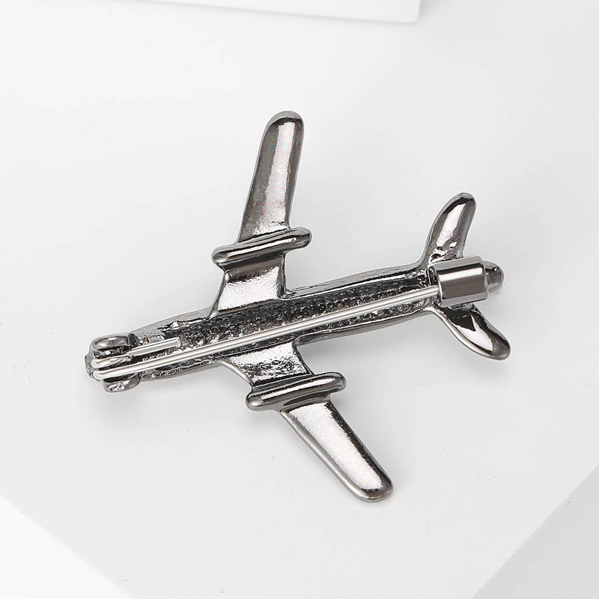 Tourtiwi – wholesale Brosch – Mini polerad flygplansbrosch11