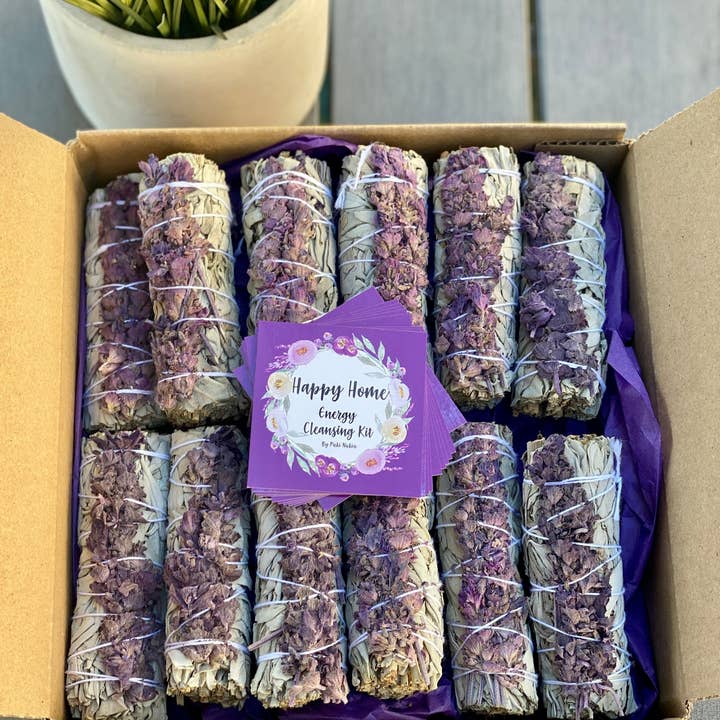 Picki Nicki - Wholesale Sage Bundle - White Sage with Dried Lavender Smudge Sticks in Bulk