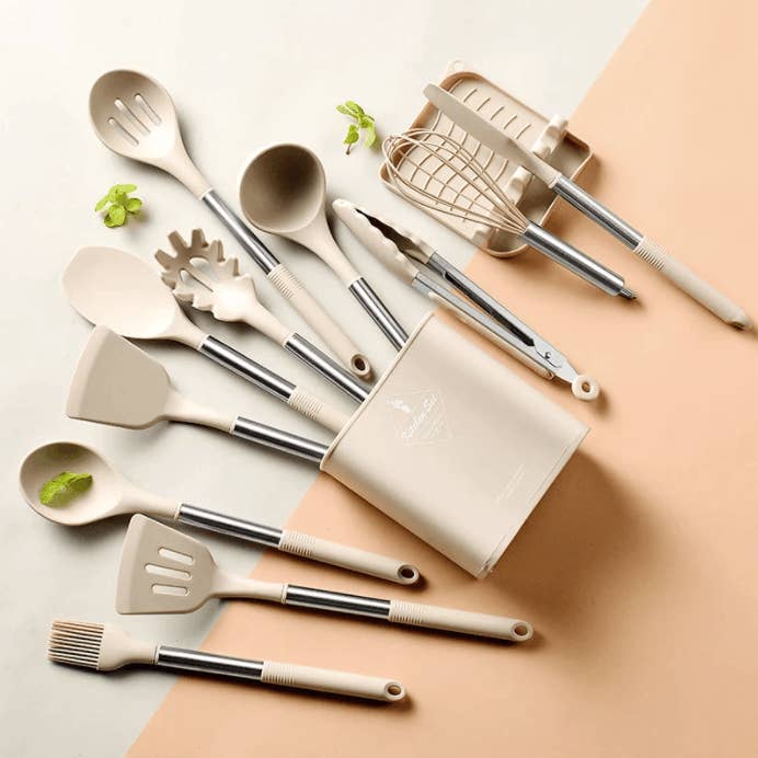 13pcs Stainless Steel Silicone Utensils Set for wholesale by Homerely (We Cover All Import Duties)