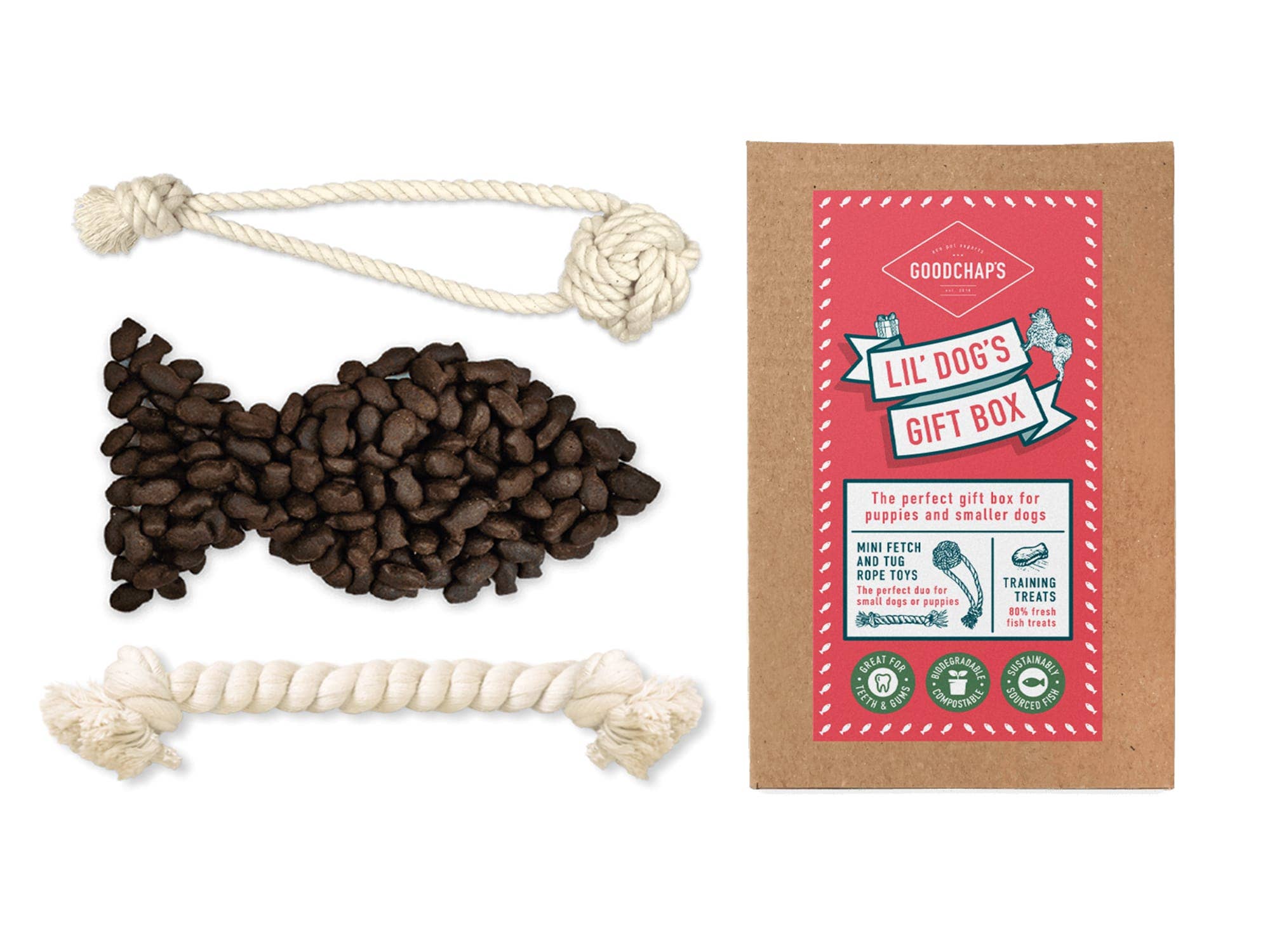 Goodchap's - Wholesale Pet Treats - Dog - Lil' Dog's Gift Box | Eco Gifting for Small Dogs & Puppies1