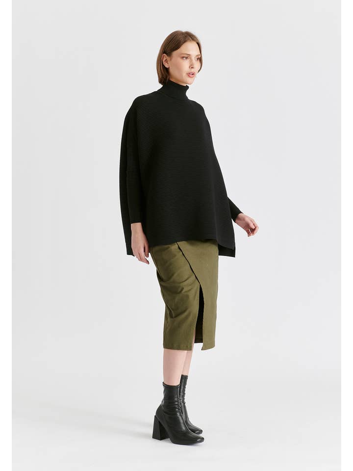 Paisie - Wholesale Knit Sweater - Women's - Paisie Turtleneck Ribbed Jumper3