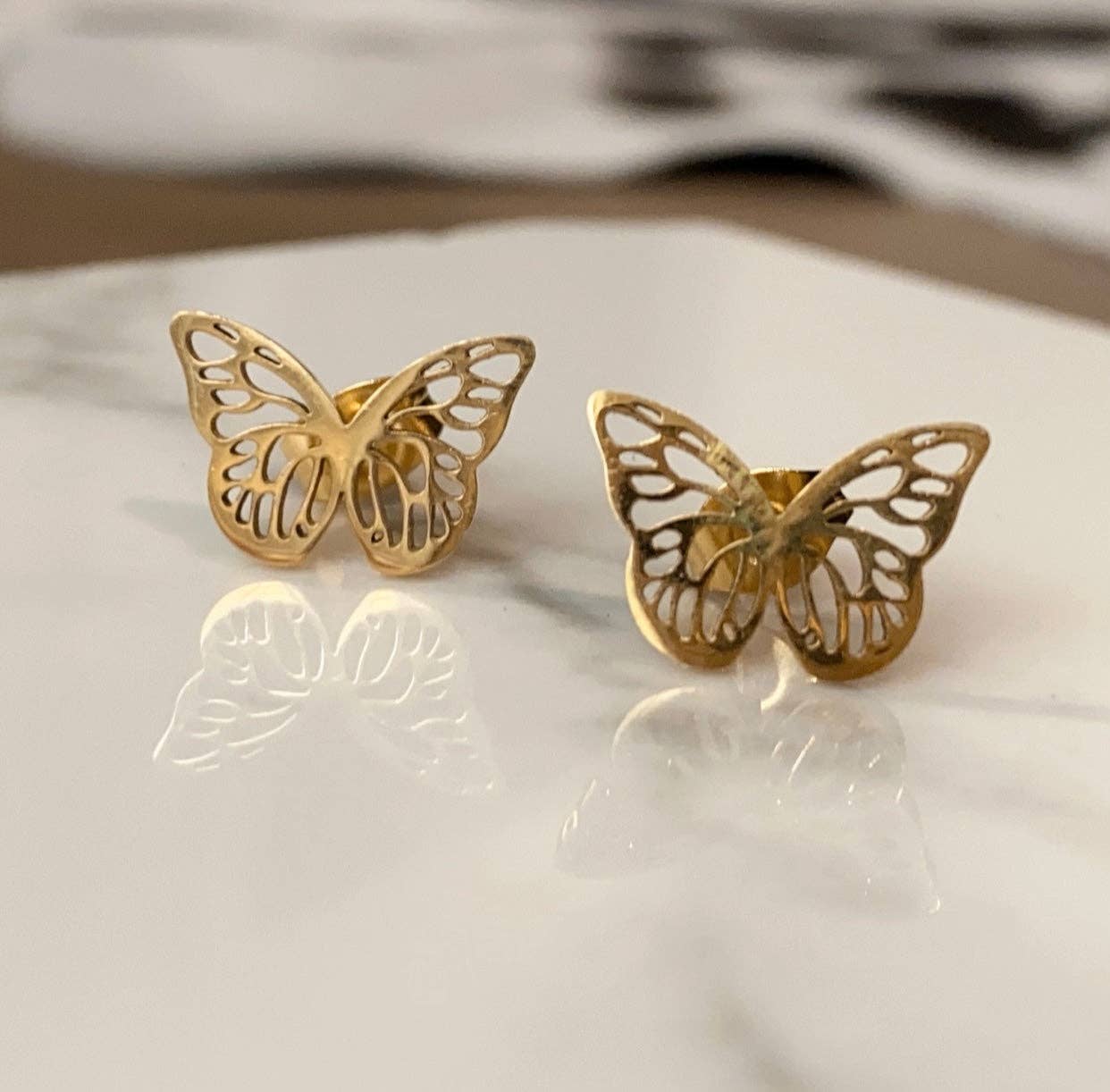 Kismet Showroom - Vente Clous d'oreille - Clous d'oreilles Juno Butterfly