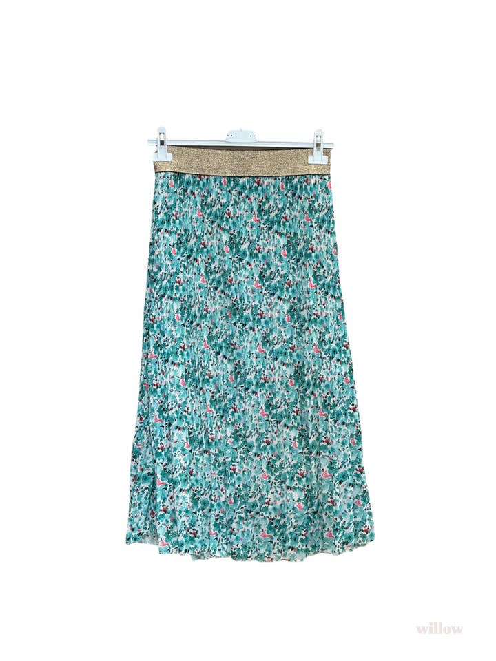 MOONSUN – wholesale Kjol - Dam – Plisserad kjol med blommönster