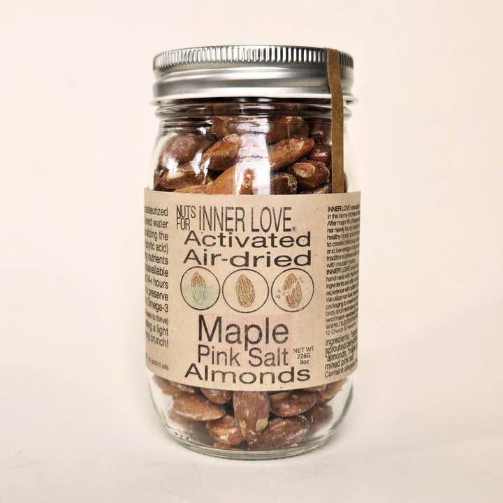 Maple Pink Salt Almonds for wholesale by Nuts for INNER LOVE