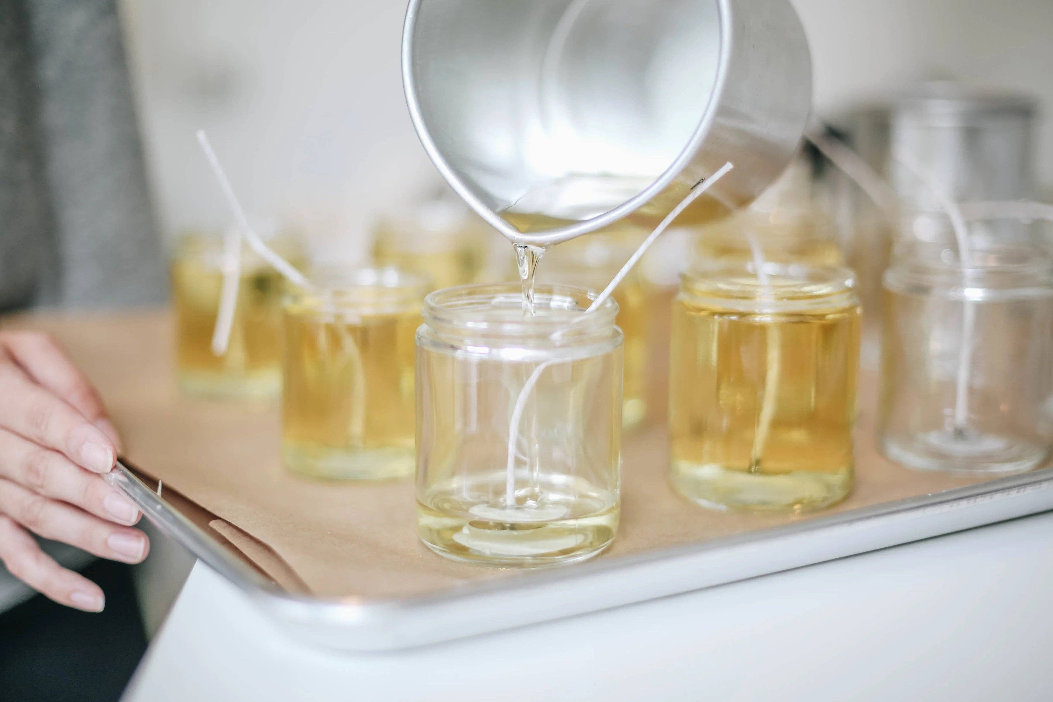 Candle Drop - Wholesale Jar/Filled Candle - Label Style 4 | Wholesale White Label Soy Candle | Clear Jar10