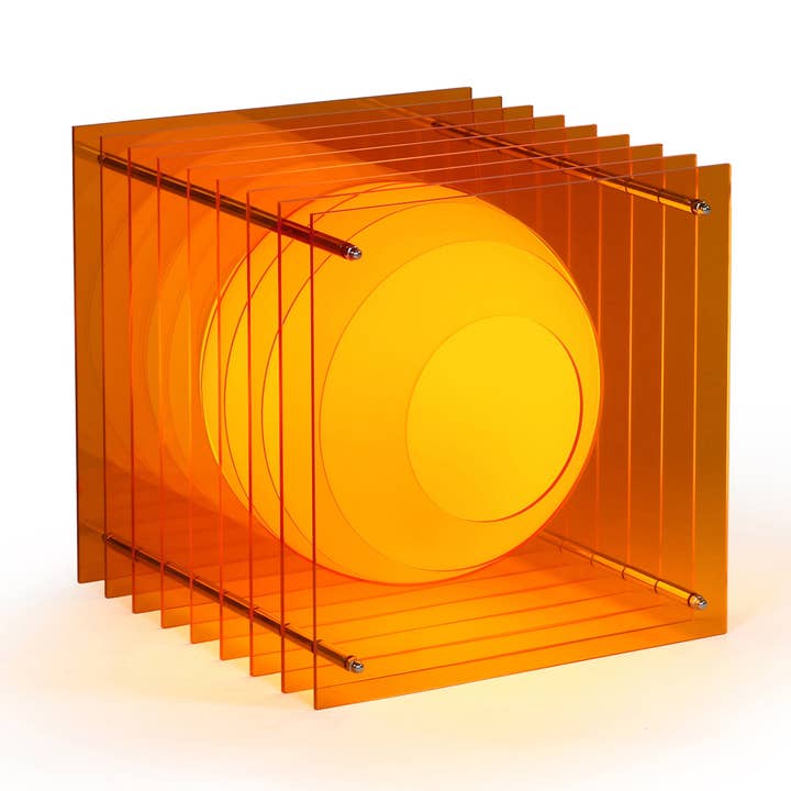 Lớp grand carré en acrylique orange pour la vente par BANG