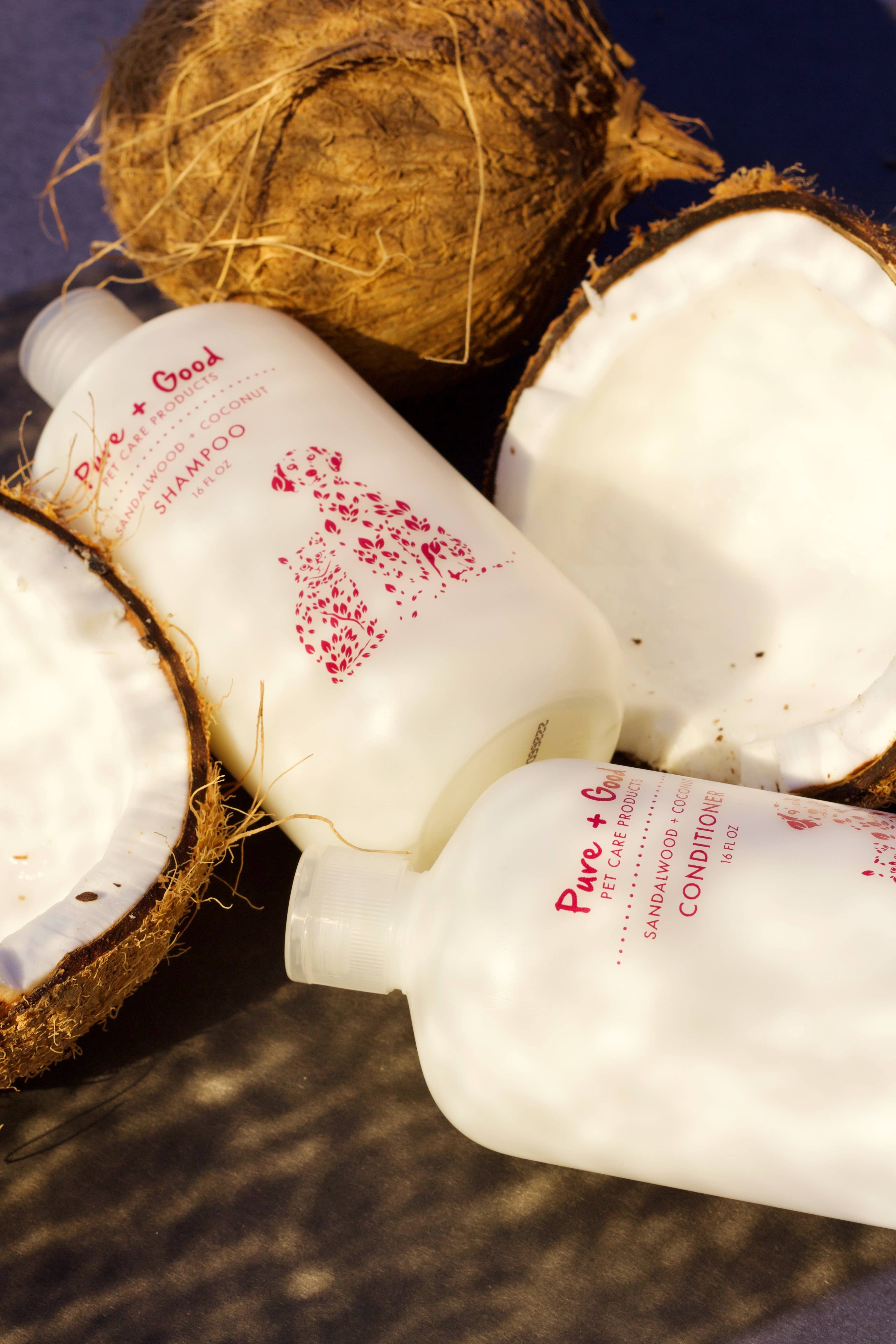 Pure + Good - Wholesale Pet Shampoo - Dog - Dog & Cat Shampoo: Sandalwood + Coconut 4