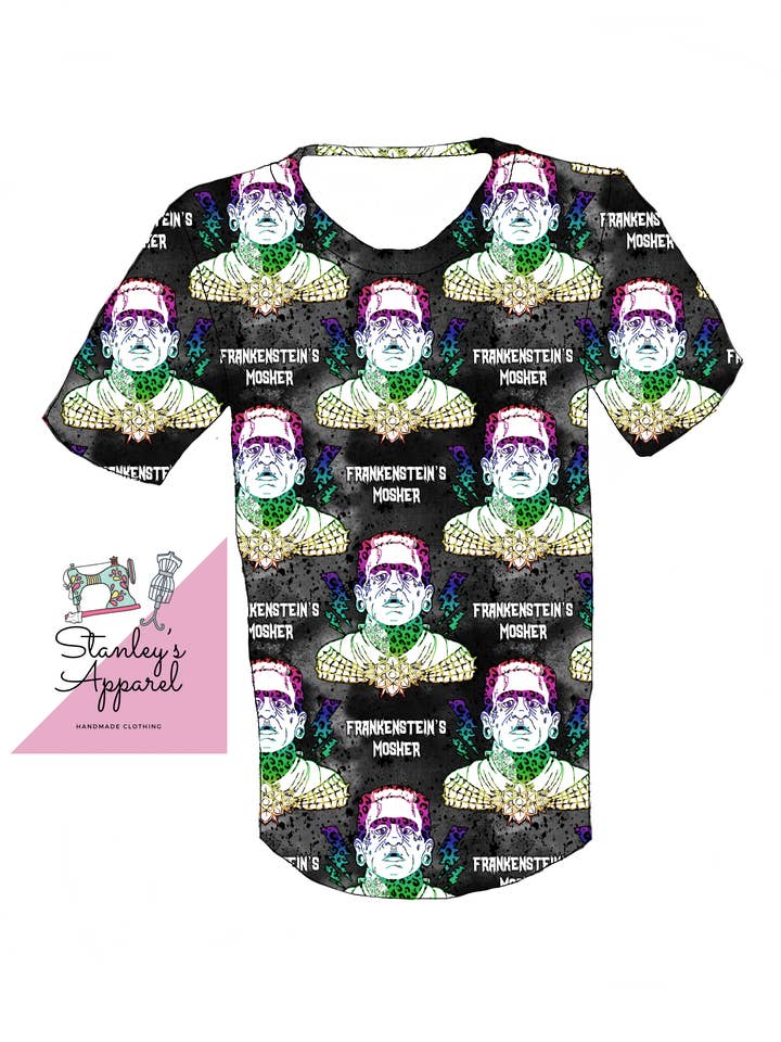 Frankenstein mosher t-shirt voor wholesale door Stanley’s apparel