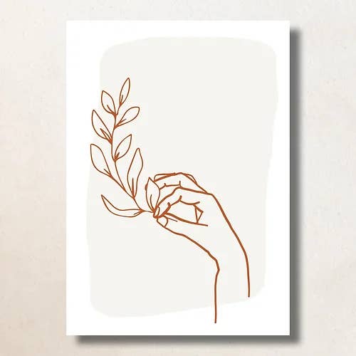 Holding flower / A6 / Card voor wholesale door Bijzondere Kaartjes