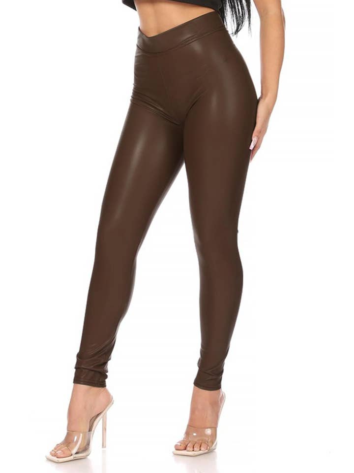 MOA COLLECTION - Wholesale Leggings - Dames - Effen imitatie-legging voor dames5