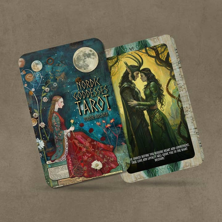 Ibiza Tarot USA - Wholesale Tarot Cards - Nordic Goddesses Tarot - Major Arcana - Nordic Major Arcana Insights - Tarot Cards - Tarot Deck - Divination Tools