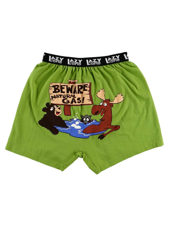 Lazy One - Wholesale Underwear - Men's - Beware Of Natural Gas Boxer