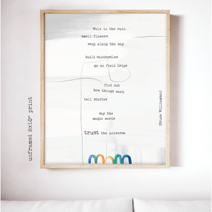 Williamson, Walk in the rain - 8x10 Print for wholesale by Raincity Prints