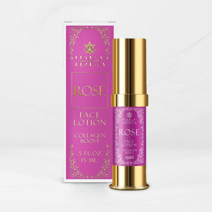 Rose Face Lotion - Collagen Peptide Boost for wholesale by IDEA Boutique