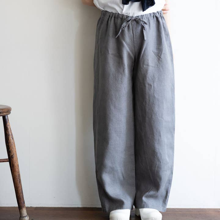 Oise Drawn String Pants Acier and other Purchase Wholesale work pants. Free Returns & Net 60 Terms on Faire trending on Faire.