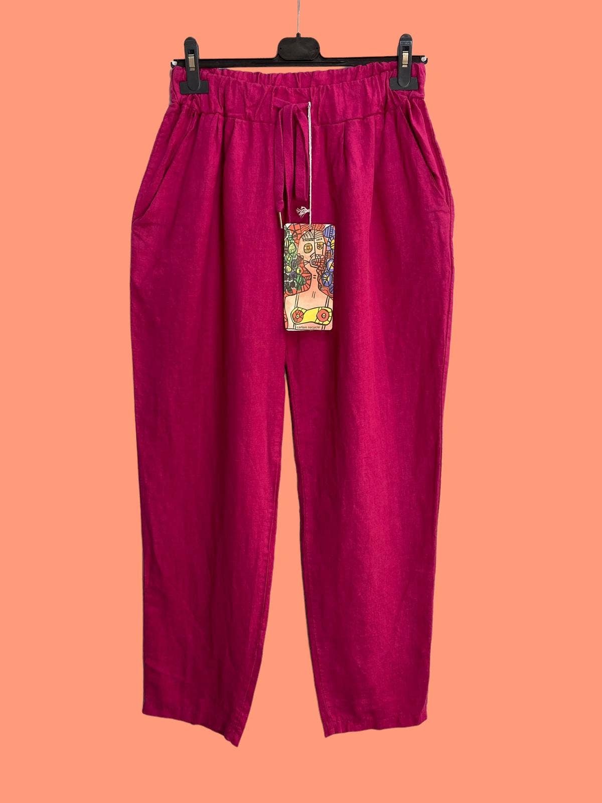 la maison des fibres naturelles – Engroshandel Bukser - Dame – bukser 668121 100% Hør fremstillet i Italien64