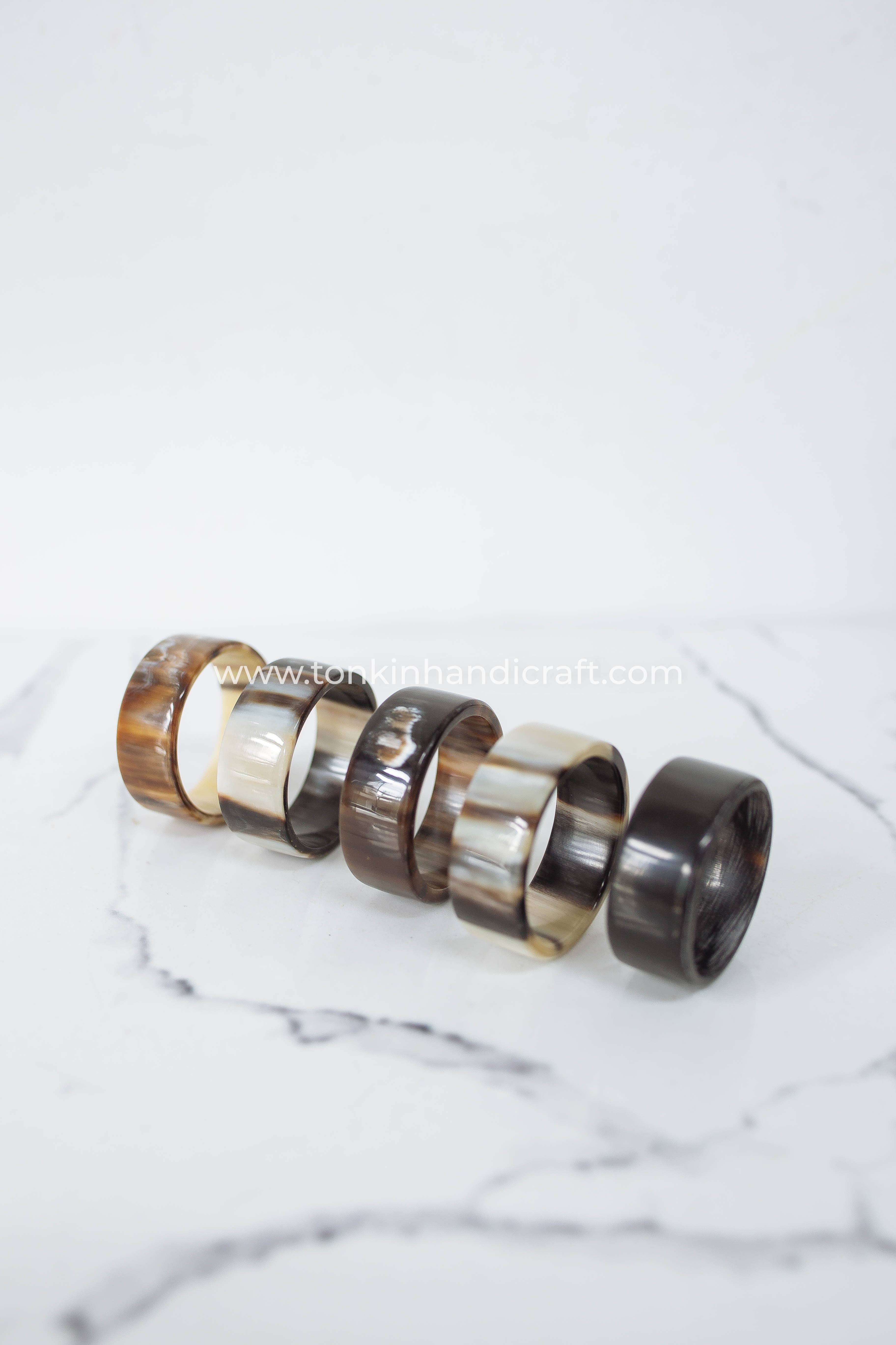 Tonkin Handicraft - Wholesale Napkin Ring - Buffalo Horn Short Napkin Ring