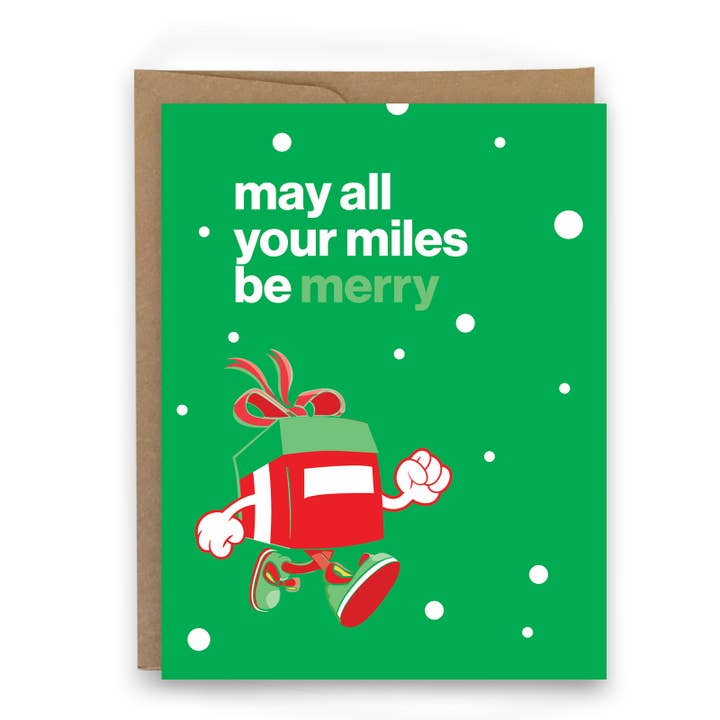 May All Your Miles Be Merry for wholesale by sweaty ponytales